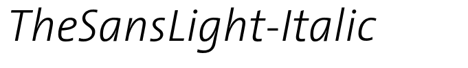 TheSansLight-Italic