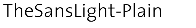 TheSansLight-Plain