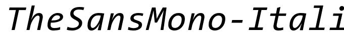 TheSansMono-Italic