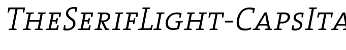 TheSerifLight-CapsItalic