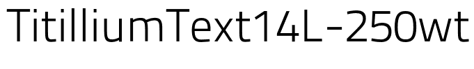 TitilliumText14L-250wt