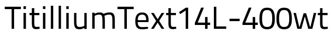 TitilliumText14L-400wt
