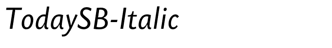 TodaySB-Italic