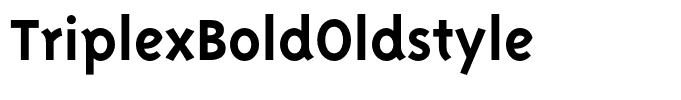 TriplexBoldOldstyle