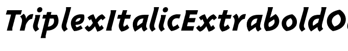 TriplexItalicExtraboldOldstyle