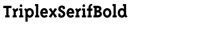 TriplexSerifBold