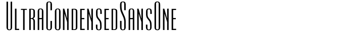 UltraCondensedSansOne