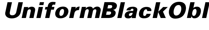 UniformBlackOblique