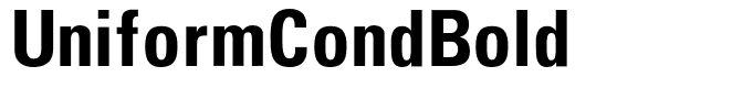 UniformCondBold