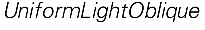 UniformLightOblique