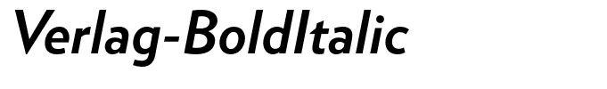 Verlag-BoldItalic