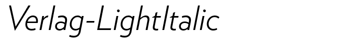 Verlag-LightItalic