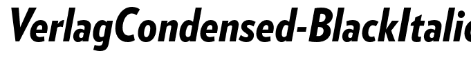 VerlagCondensed-BlackItalic