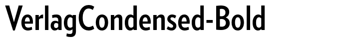 VerlagCondensed-Bold