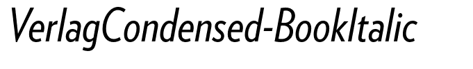 VerlagCondensed-BookItalic