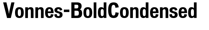Vonnes-BoldCondensed