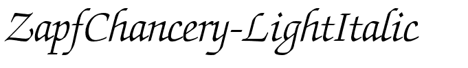 ZapfChancery-LightItalic