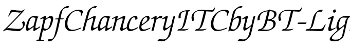 ZapfChanceryITCbyBT-LightItalic