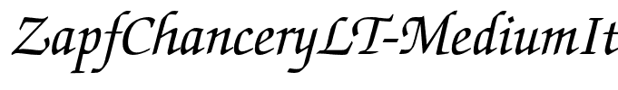 ZapfChanceryLT-MediumItalic