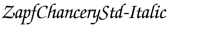 ZapfChanceryStd-Italic