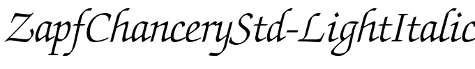 ZapfChanceryStd-LightItalic