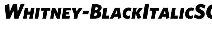 Whitney-BlackItalicSC