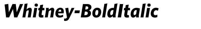 Whitney-BoldItalic
