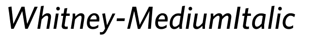 Whitney-MediumItalic