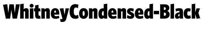 WhitneyCondensed-Black