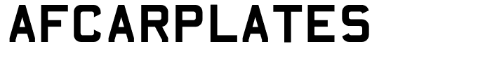 AFCarplates