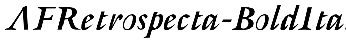 AFRetrospecta-BoldItalic