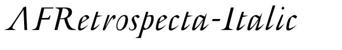 AFRetrospecta-Italic