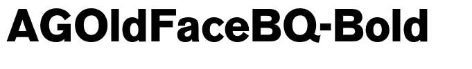AGOldFaceBQ-Bold