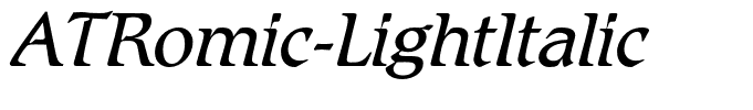 ATRomic-LightItalic
