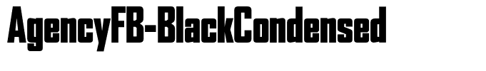 AgencyFB-BlackCondensed