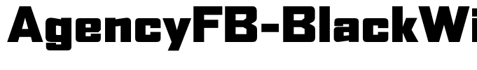 AgencyFB-BlackWide