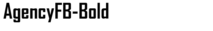AgencyFB-Bold