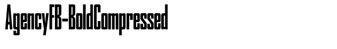AgencyFB-BoldCompressed