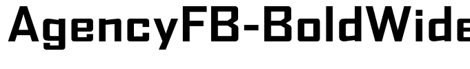 AgencyFB-BoldWide