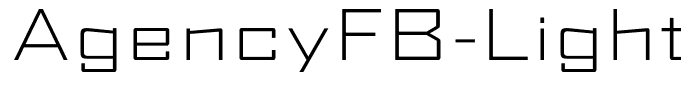 AgencyFB-LightExtended