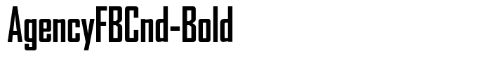 AgencyFBCnd-Bold
