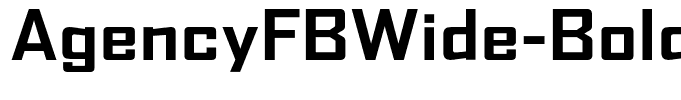 AgencyFBWide-Bold