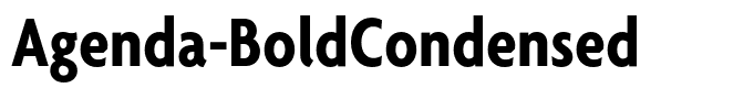 Agenda-BoldCondensed