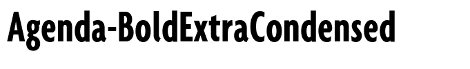 Agenda-BoldExtraCondensed