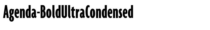 Agenda-BoldUltraCondensed