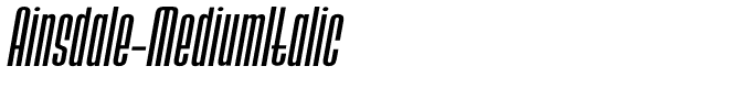 Ainsdale-MediumItalic