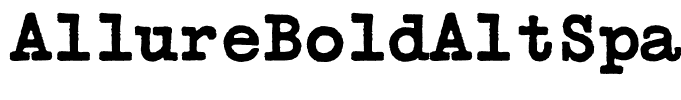 AllureBoldAltSpace