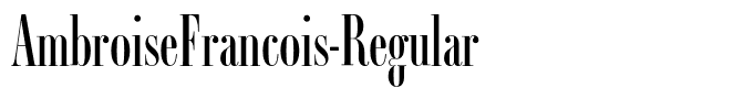 AmbroiseFrancois-Regular