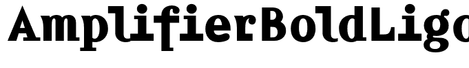 AmplifierBoldLigatures