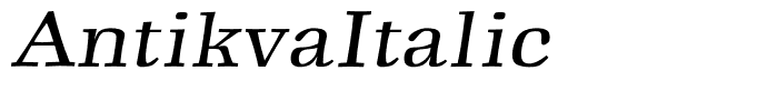 AntikvaItalic
